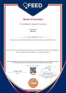 مدال طلای Innovation Week IWA